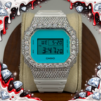 VVS1 Moissanite G-Shock DW-5600TL-7 Watch - GRA CERTIFIED