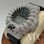 VVS1 Moissanite G-Shock DW6900-1V Watch - GRA CERTIFIED