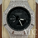 VVS1 Moissanite G-Shock GA-21007A Iced Out Watch - GRA CERTIFIED
