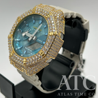 VVS1 Moissanite G-Shock GA-2100AS-5A Watch - GRA CERTIFIED