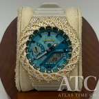 VVS1 Moissanite G-Shock GA-2100AS-5A Watch - GRA CERTIFIED