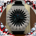 VVS1 Moissanite G-Shock GA-2100VB-1A Watch - GRA CERTIFIED