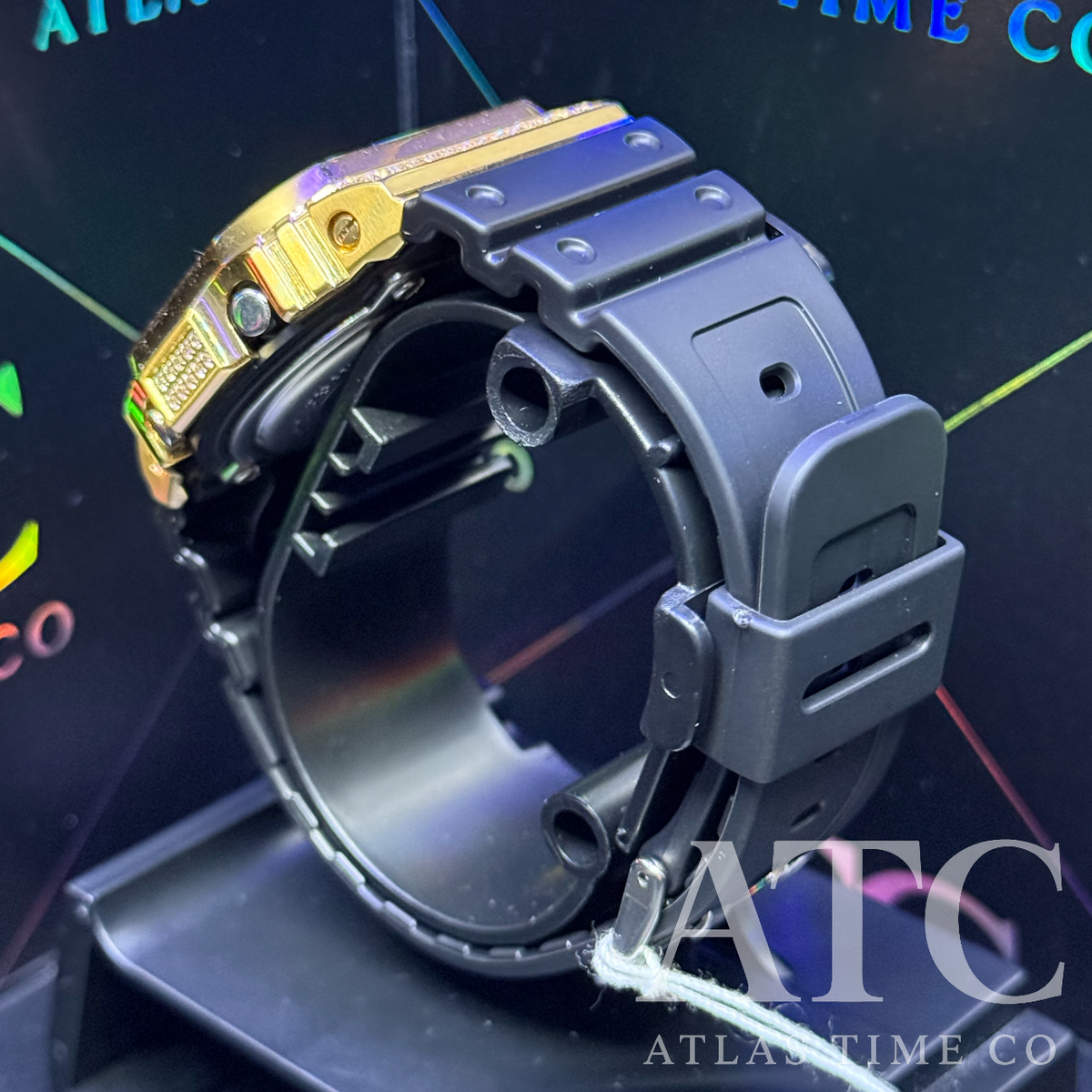 CZ Simulated Diamonds G-Shock G-5600UE Watch - 5A Grade Cubic Zirconia
