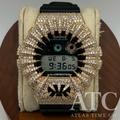VVS1 Moissanite G-Shock DW6900-1V Watch - GRA CERTIFIED