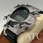 VVS1 Moissanite G-Shock ENAMEL SERIES (BLACK) DW6900-1V Watch - GRA CERTIFIED