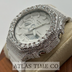 VVS1 Moissanite G-Shock GA-21007A7CR Watch - GRA CERTIFIED