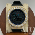 VVS1 Moissanite G-Shock GA-2100VB-1A Watch - GRA CERTIFIED