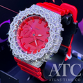 VVS1 Moissanite G-Shock GA-2100-4A Watch - GRA CERTIFIED