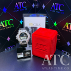 VVS1 Moissanite G-Shock Spikes DW6900-1V Watch - GRA CERTIFIED