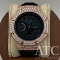 VVS1 Moissanite G-Shock GA-2100VB-1A Watch - GRA CERTIFIED