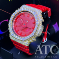 VVS1 Moissanite G-Shock GA-2100-4A Watch - GRA CERTIFIED