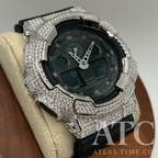 VVS1 Moissanite G-Shock GA100MB1ACR Watch - GRA CERTIFIED