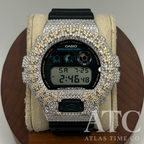 VVS1 Moissanite G-Shock Cross DW6900-1V Watch - GRA CERTIFIED