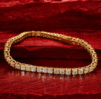 5MM VVS1 Moissanite Tennis Bracelet GRA CERTIFIED - 316L Stainless Steel