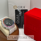 VVS1 Moissanite G-Shock GA-21007A Watch - GRA CERTIFIED - FULL BAGUETTE
