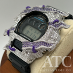 VVS1 Moissanite G-Shock ENAMEL SERIES (PURPLE) DW6900-1V Watch - GRA CERTIFIED
