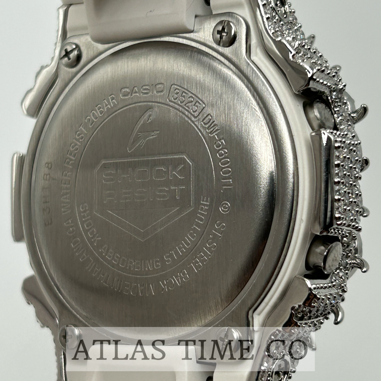 VVS1 Moissanite G-Shock DW-5600TL-7 Watch - GRA CERTIFIED