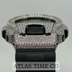 VVS1 Moissanite G-Shock DW6900MS-1 Watch - GRA CERTIFIED