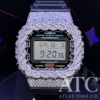 VVS1 Moissanite G-Shock DW-5600UE Watch - GRA CERTIFIED