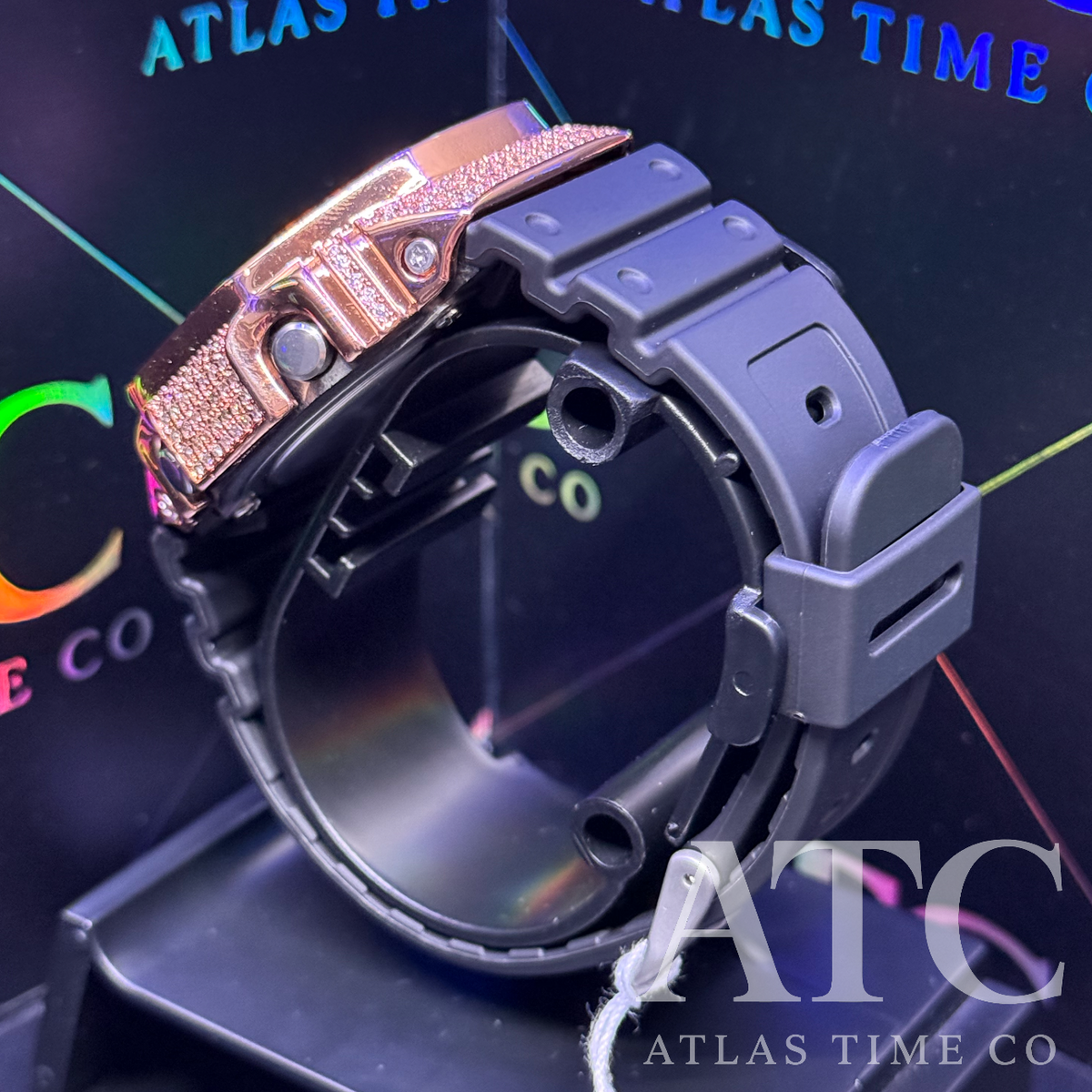 VVS1 Moissanite G-Shock GA-2100-1A1 Watch - GRA CERTIFIED