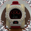 VVS1 Moissanite G-Shock DW-6900RRB-4 Watch - GRA CERTIFIED