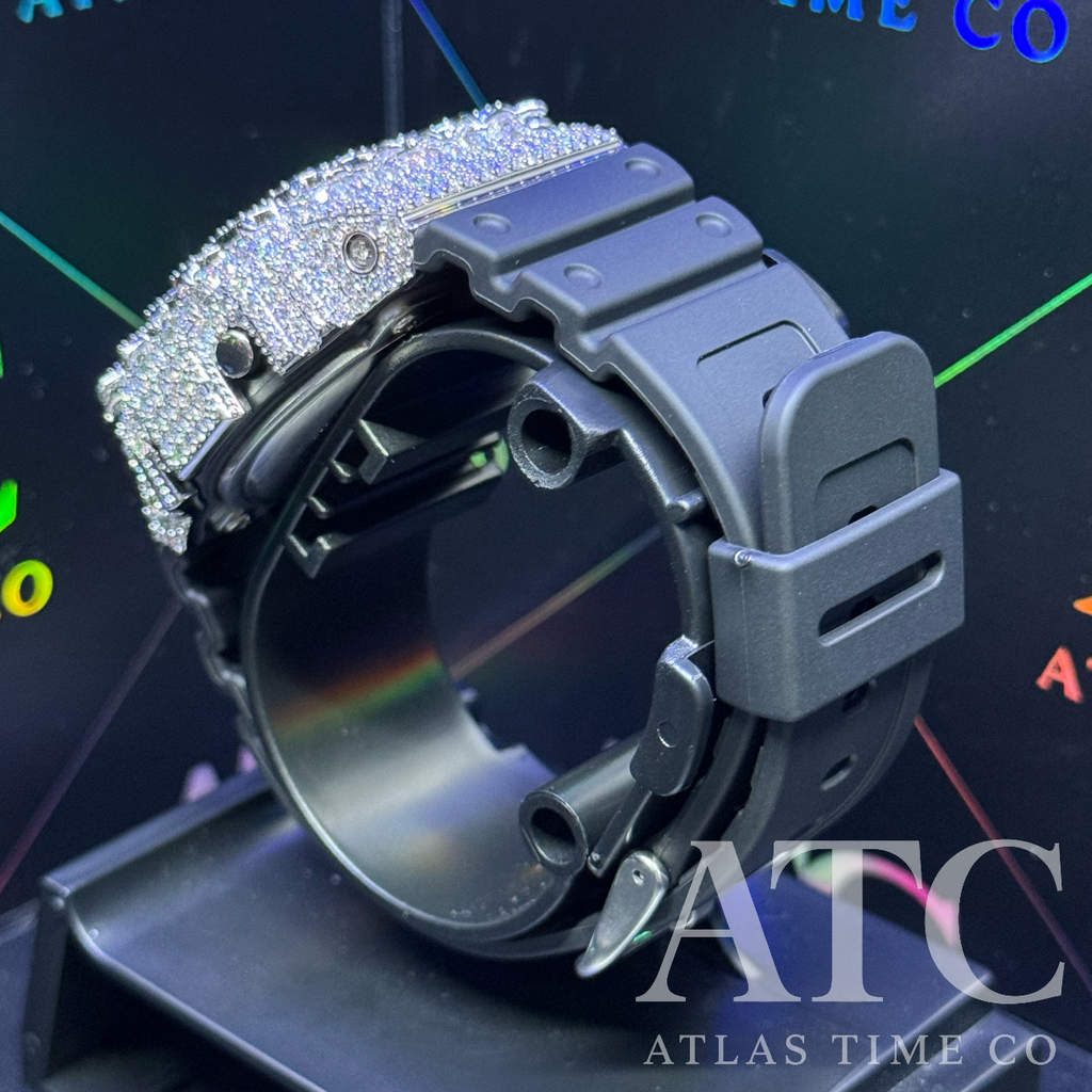 VVS1 Moissanite G-Shock DW-5600UE Watch - GRA CERTIFIED