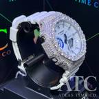 VVS1 Moissanite G-Shock GA-2100HDS-7A Watch - GRA CERTIFIED