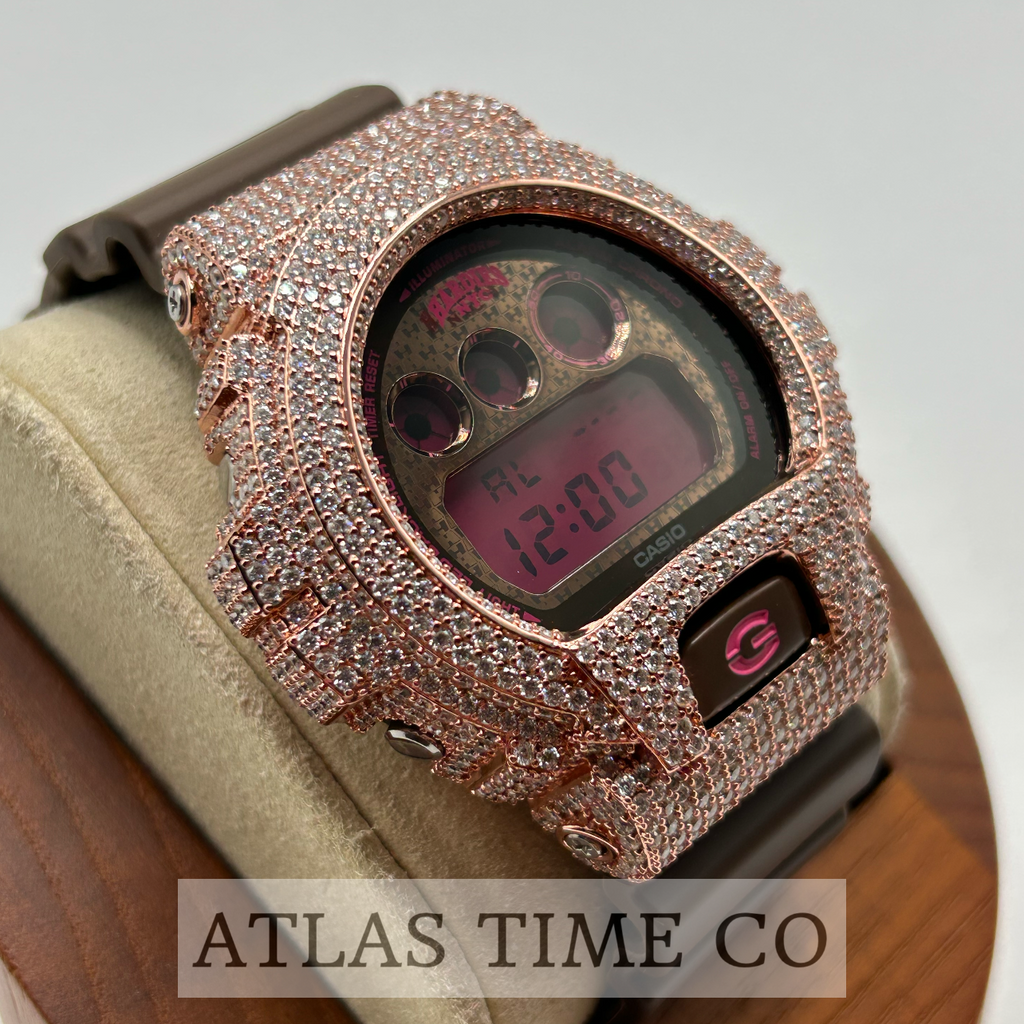 VVS1 Moissanite G-Shock DW6900HH-5 Hardies NYC Special Edition Watch - GRA CERTIFIED