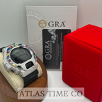 VVS1 Moissanite G-Shock DW6900MS-1 Watch - GRA CERTIFIED
