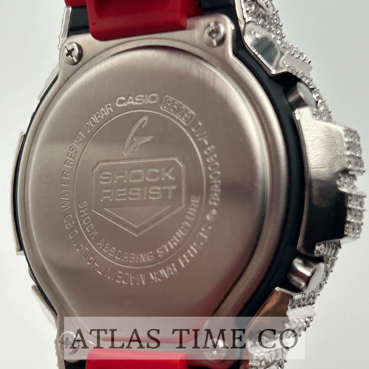 VVS1 Moissanite G-Shock DW-6900RRB-4 Watch - GRA CERTIFIED