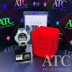 VVS1 Moissanite G-Shock DW6900-1V Watch - GRA CERTIFIED (ATC Enamel Series Maple Leaf)