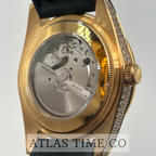 VVS1 Moissanite Ghost Series Stainless Steel Mechanical Watch - GRA CERTIFIED (Gold/Black)