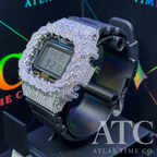 VVS1 Moissanite G-Shock DW-5600UE Watch - GRA CERTIFIED