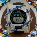 VVS1 Moissanite G-Shock ENAMEL SERIES (BLUE) DW6900-1V Watch - GRA CERTIFIED