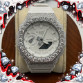 VVS1 Moissanite G-Shock GA-21007A7CR Watch - GRA CERTIFIED