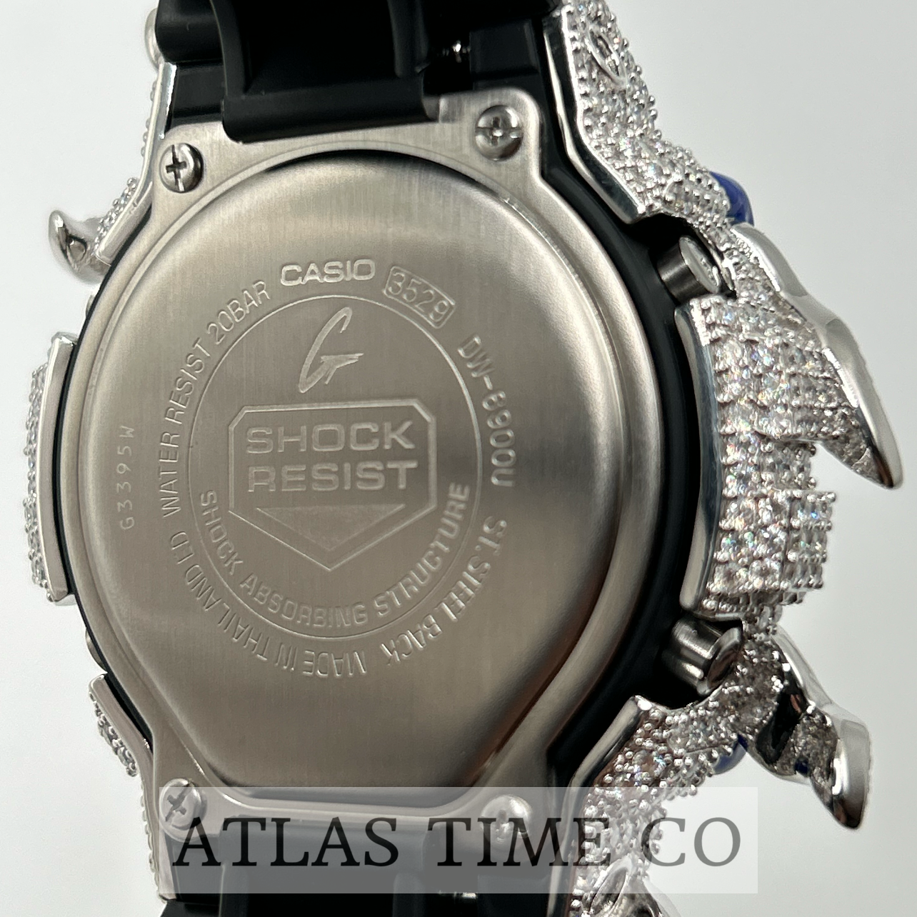 VVS1 Moissanite G-Shock ENAMEL SERIES (BLUE) DW6900-1V Watch - GRA CERTIFIED