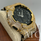 VVS1 Moissanite G-Shock GA100LA8 Watch - GRA CERTIFIED