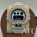 VVS1 Moissanite G-Shock DW-6900HDS-7A1DR Watch - GRA CERTIFIED