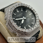 VVS1 Moissanite G-Shock GA-2100-1AER Watch - GRA CERTIFIED