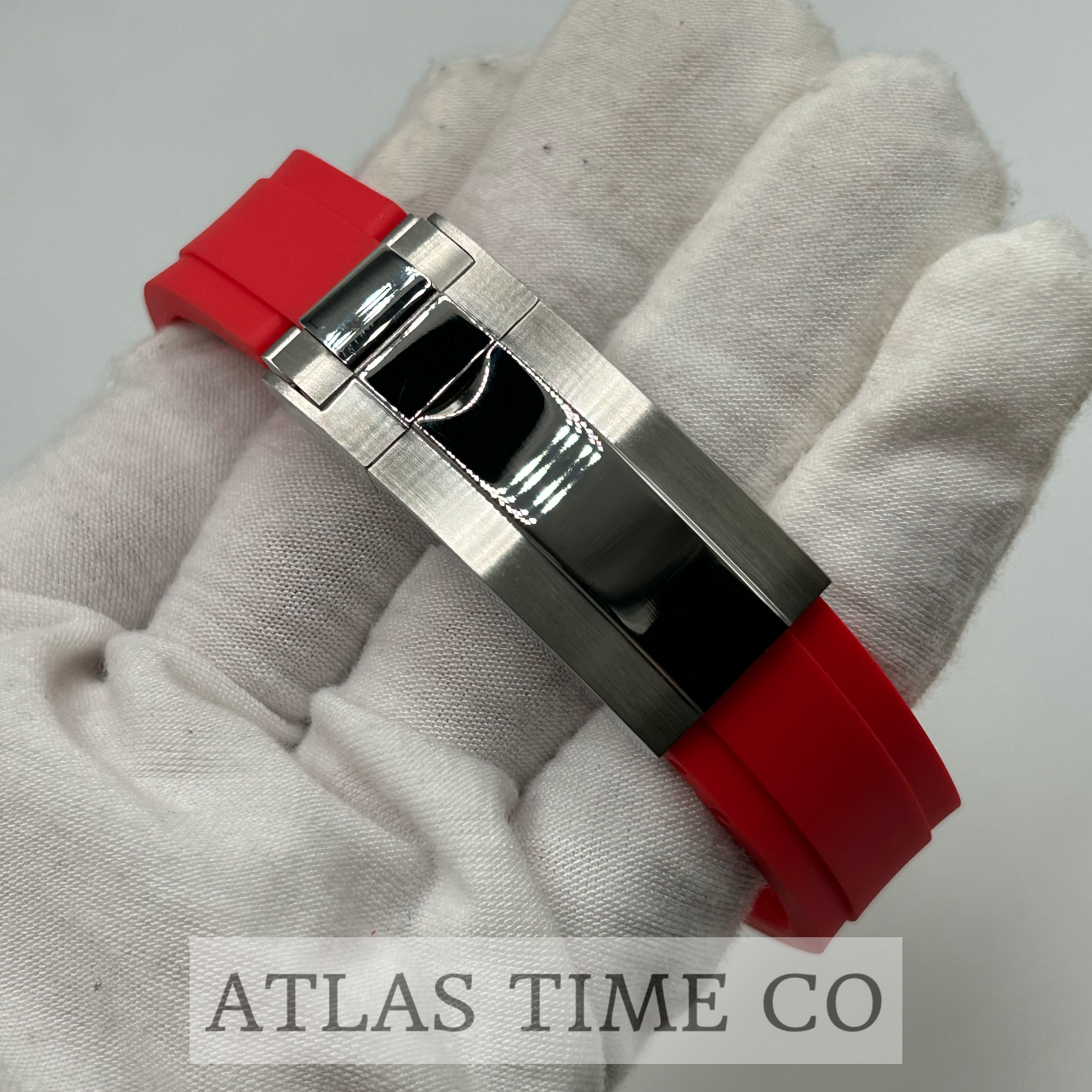 VVS1 Moissanite Ghost Series Stainless Steel Mechanical Watch - GRA CERTIFIED (Silver/Red)