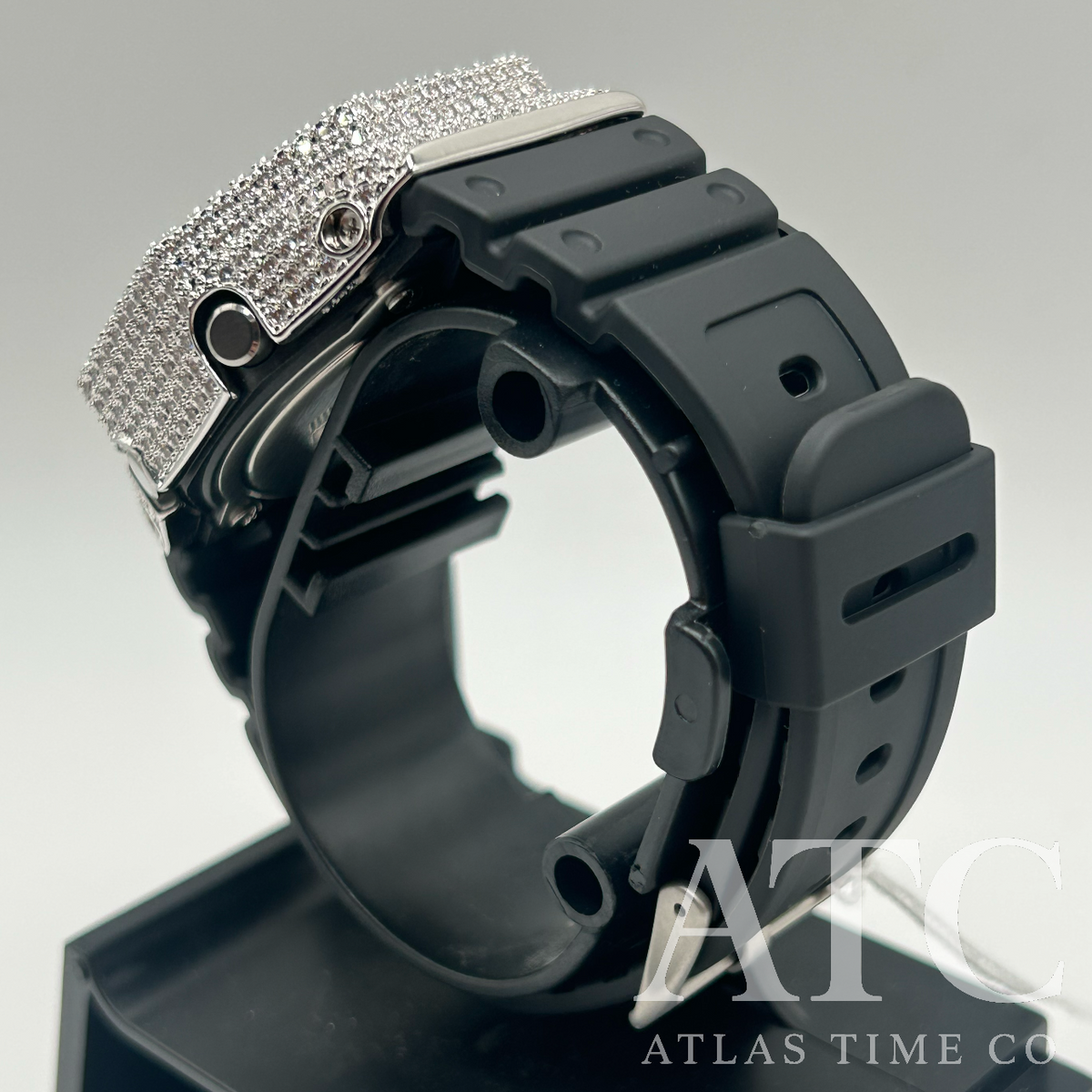 VVS1 Moissanite G-Shock GA-2100-1A1 Watch - GRA CERTIFIED
