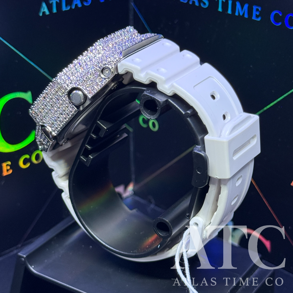 VVS1 Moissanite G-Shock GA-21007A Watch - GRA CERTIFIED