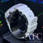 VVS1 Moissanite G-Shock GA-21007A7CR Watch - GRA CERTIFIED (Full Baguette)