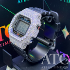 VVS1 Moissanite G-Shock DW-5600UE Watch - GRA CERTIFIED