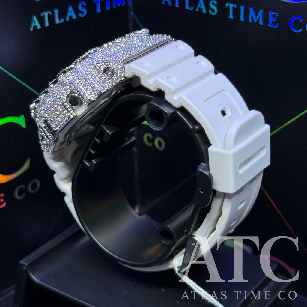 VVS1 Moissanite G-Shock DW-5600TL-7 Watch - GRA CERTIFIED