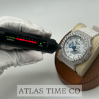 VVS1 Moissanite G-Shock GA-2100HDS-7A Watch - GRA CERTIFIED