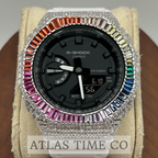 VVS1 Moissanite G-Shock GA-21007A Watch - GRA CERTIFIED - FULL BAGUETTE