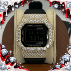 VVS1 Moissanite G-Shock DW-5600RW-1 Watch - GRA CERTIFIED