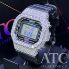 VVS1 Moissanite G-Shock DW-5600UE Watch - GRA CERTIFIED