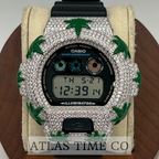 VVS1 Moissanite G-Shock ENAMEL SERIES (MAPLE LEAF) DW6900-1V Watch - GRA CERTIFIED